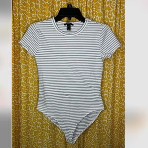 F21 Striped Body Suit